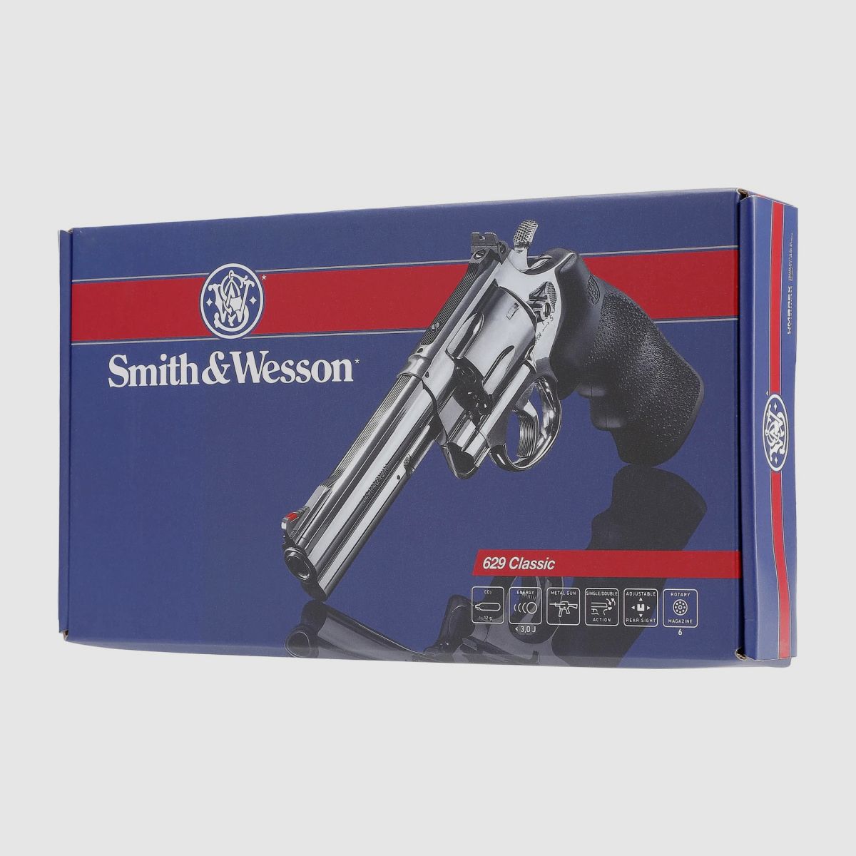 SMITH & WESSON 629 Classic 5 Zoll CO2 Rev. 4,5 mm (.177) Diabolo < 3,0 J