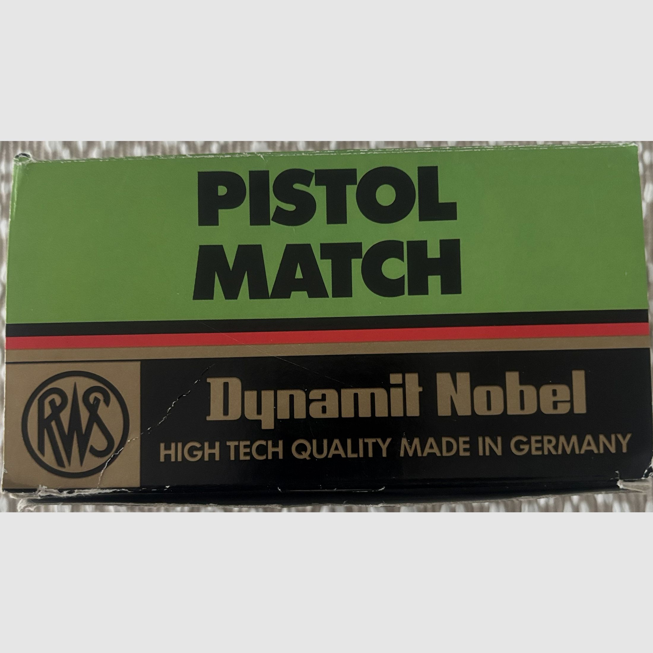 Original RWS .22 lfb. Pistolet, 3 sortes Match 2,6g/40grs