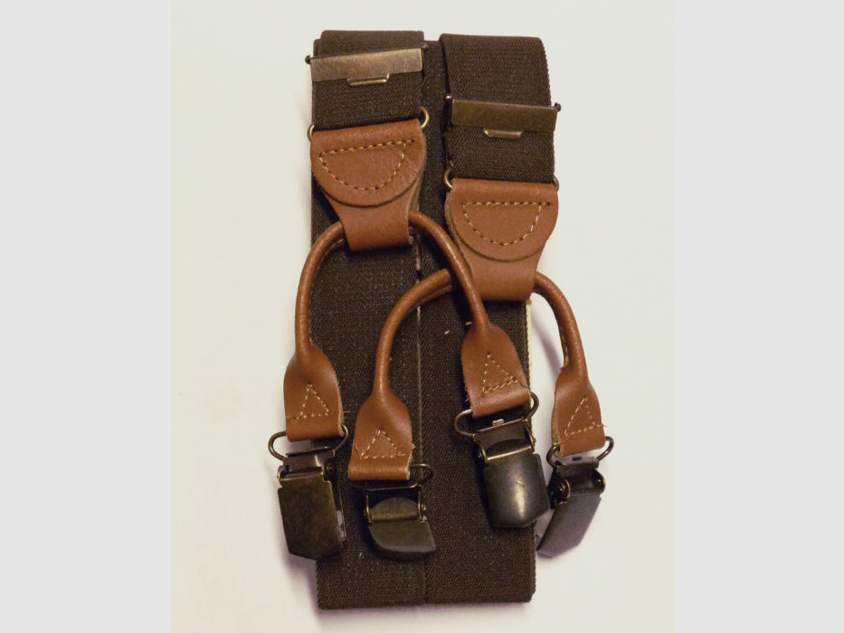 Foresta Hosenträger Rollenzugträger braun