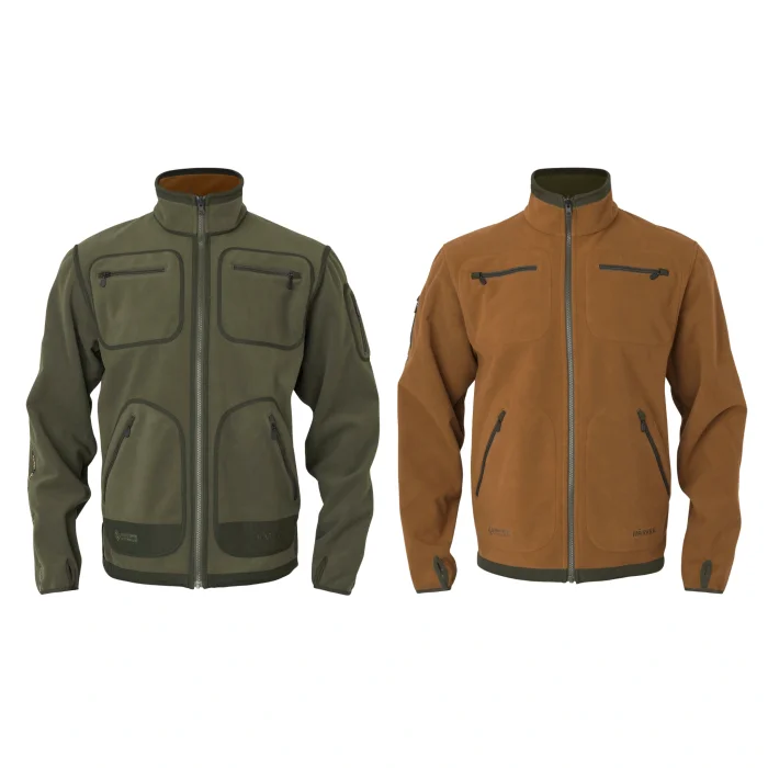 Veste polaire réversible HARKILA Kamko Fleece - Forest night/Rustique clay GORE-TEX WINDSTOPPER (102500256), image 1 sur 10