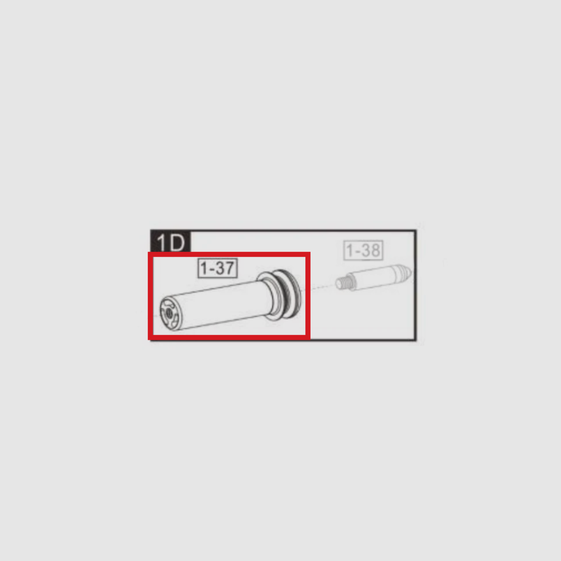 Bolzen für Umarex HDP50/TP50 (Ref. 1-37)