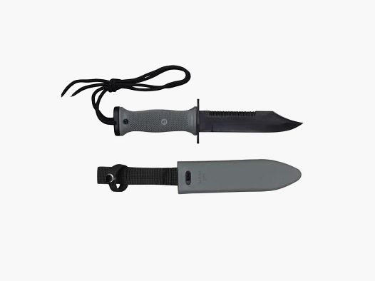 Couteau de combat US Navy MK3 avec étui en plastique (réplique) gris foncé / gris-bleu