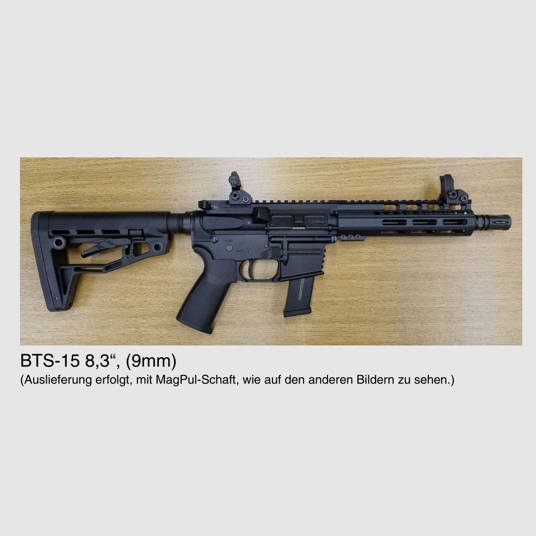 AR15 oder AR Wechselsystem in den Kalibern .223Rem, 9mm Luger, .300 AAC Blackout .450 Bushmaster 6,5 Grendel von BTS Bavarian Tactical Systems