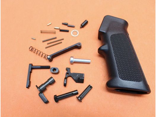 DPMS AR-15: Lower Receiver Parts Kit w/o Trigger Group (LRPK) DPMS Kleinteile Lower Receiver komplett incl. A2-Pistolengriff