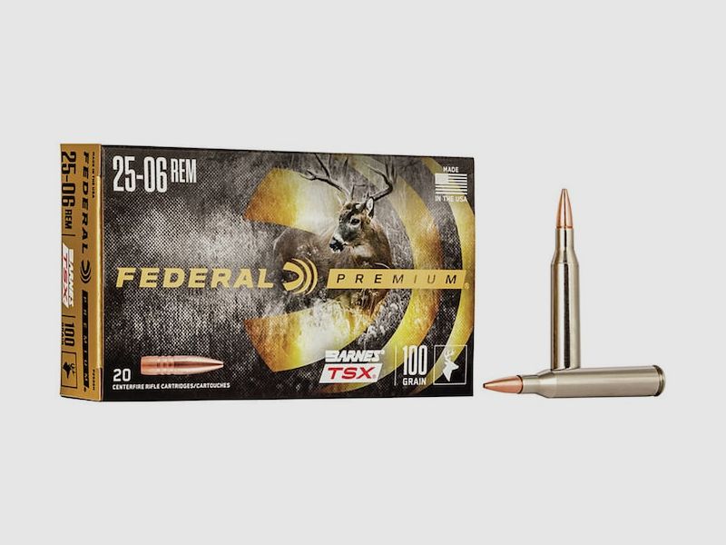 Federal Premium Barnes TSX .25-06 Rem. 115GR HP 20 Patronen