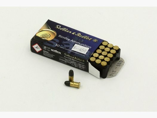 S + B, 22 Short, L-RK 28gr. 50 pcs