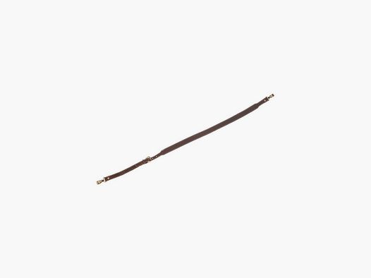 Bretelle plate croute grasse piquée larg 25 mm avec mousqueton