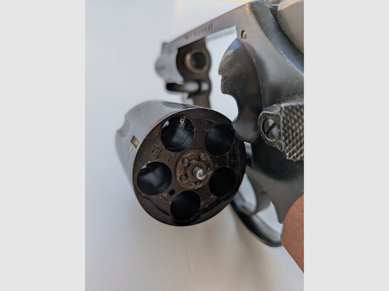 ME 38 Marshal - Revolver - PTB 203/2 - 9mm Knall - Holzgriff - SSW