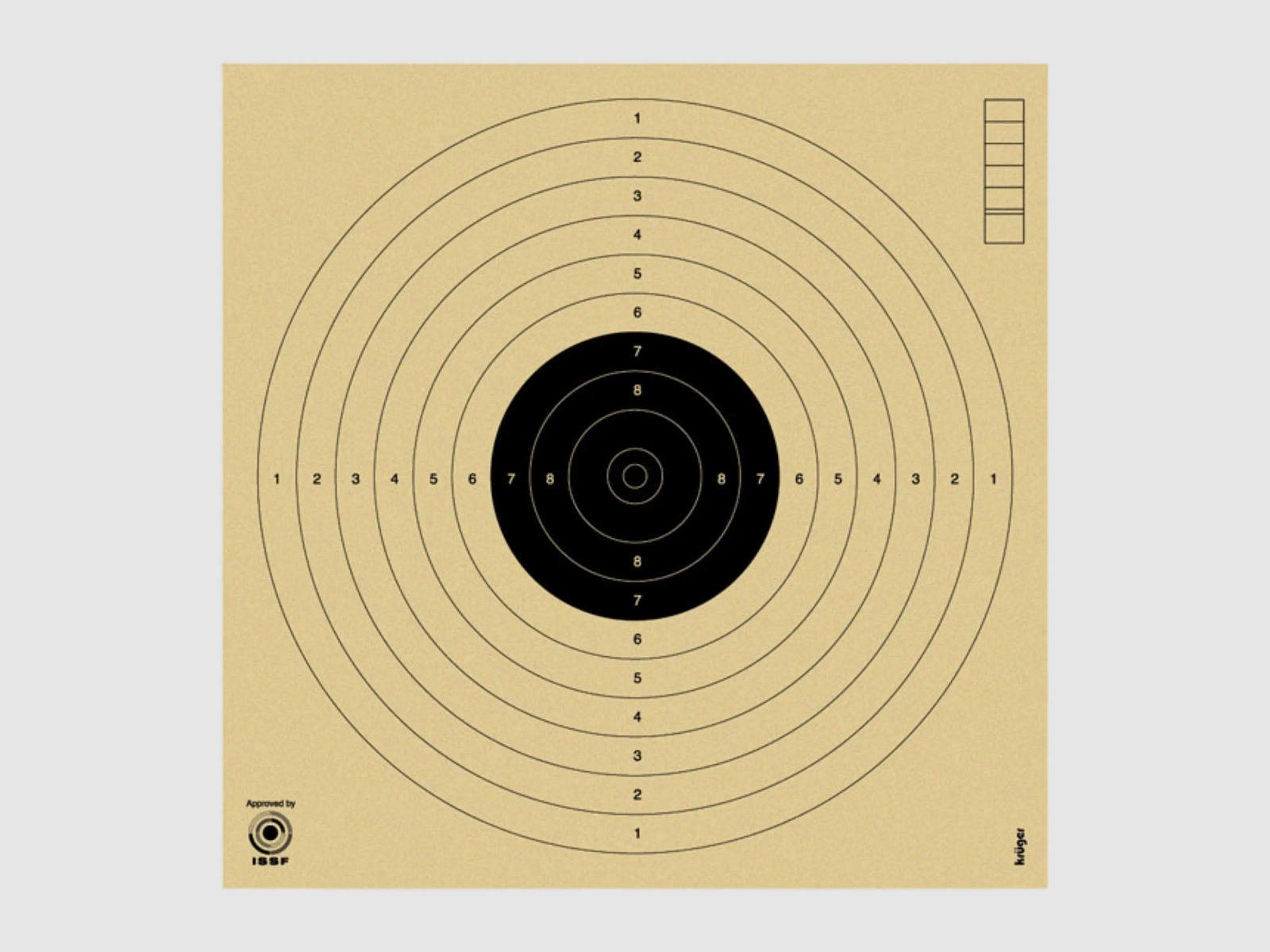 Doel voor luchtpistolen 10 m | 17x17 cm (250 stuks)