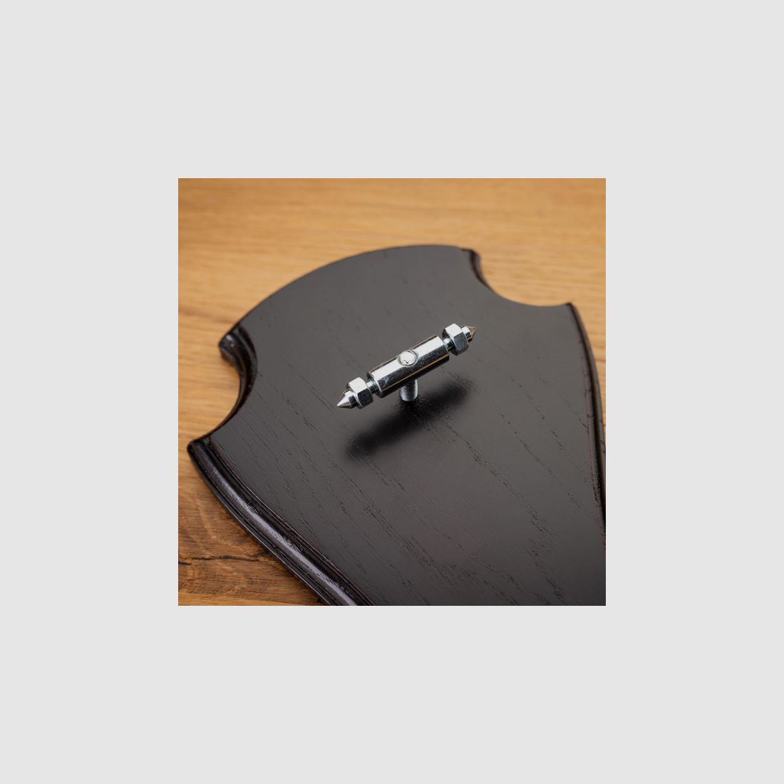 Roe deer antler clamp and screw - 2 pieces