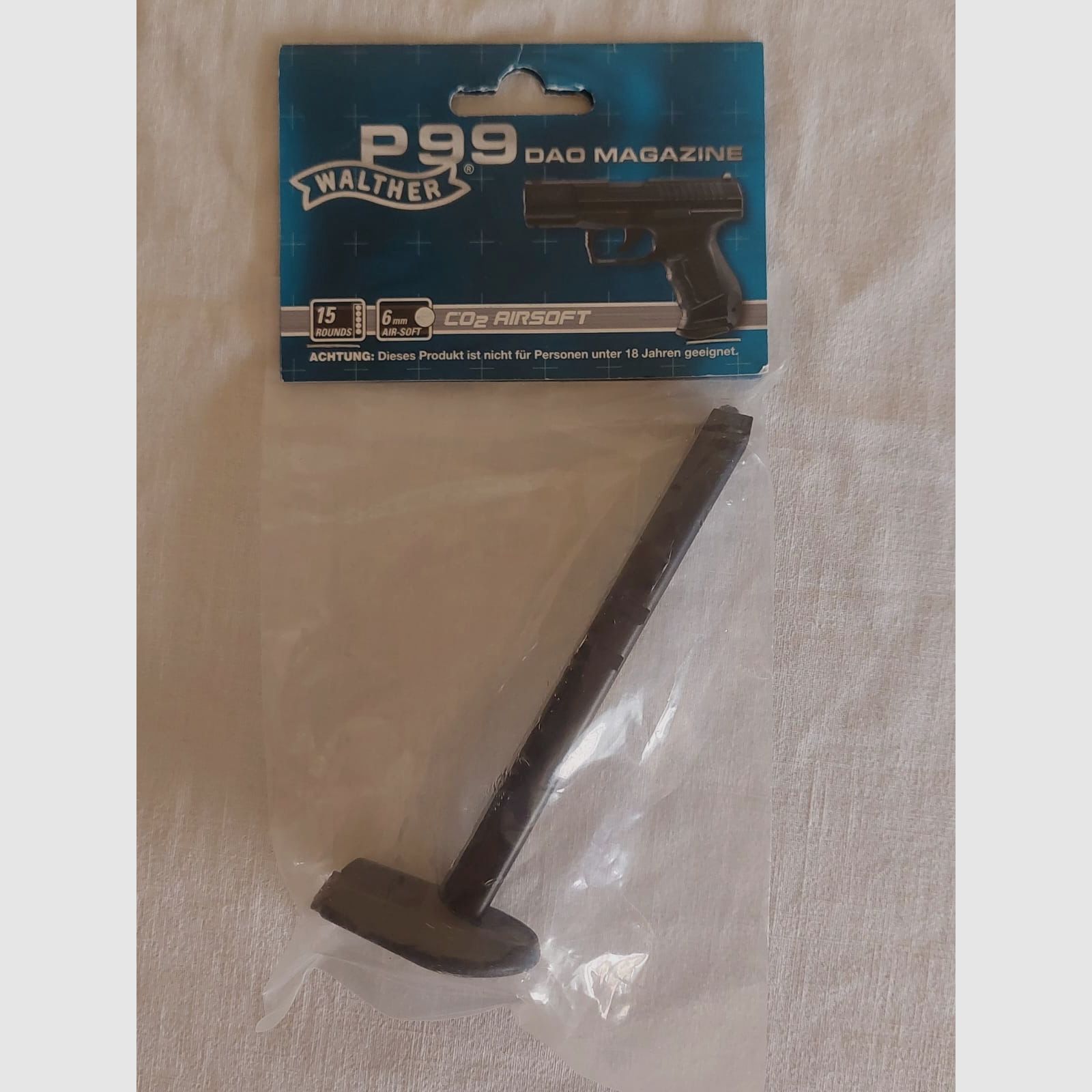 Ersatzmagazin für Walther P99 DAO Co2 6mm Softair