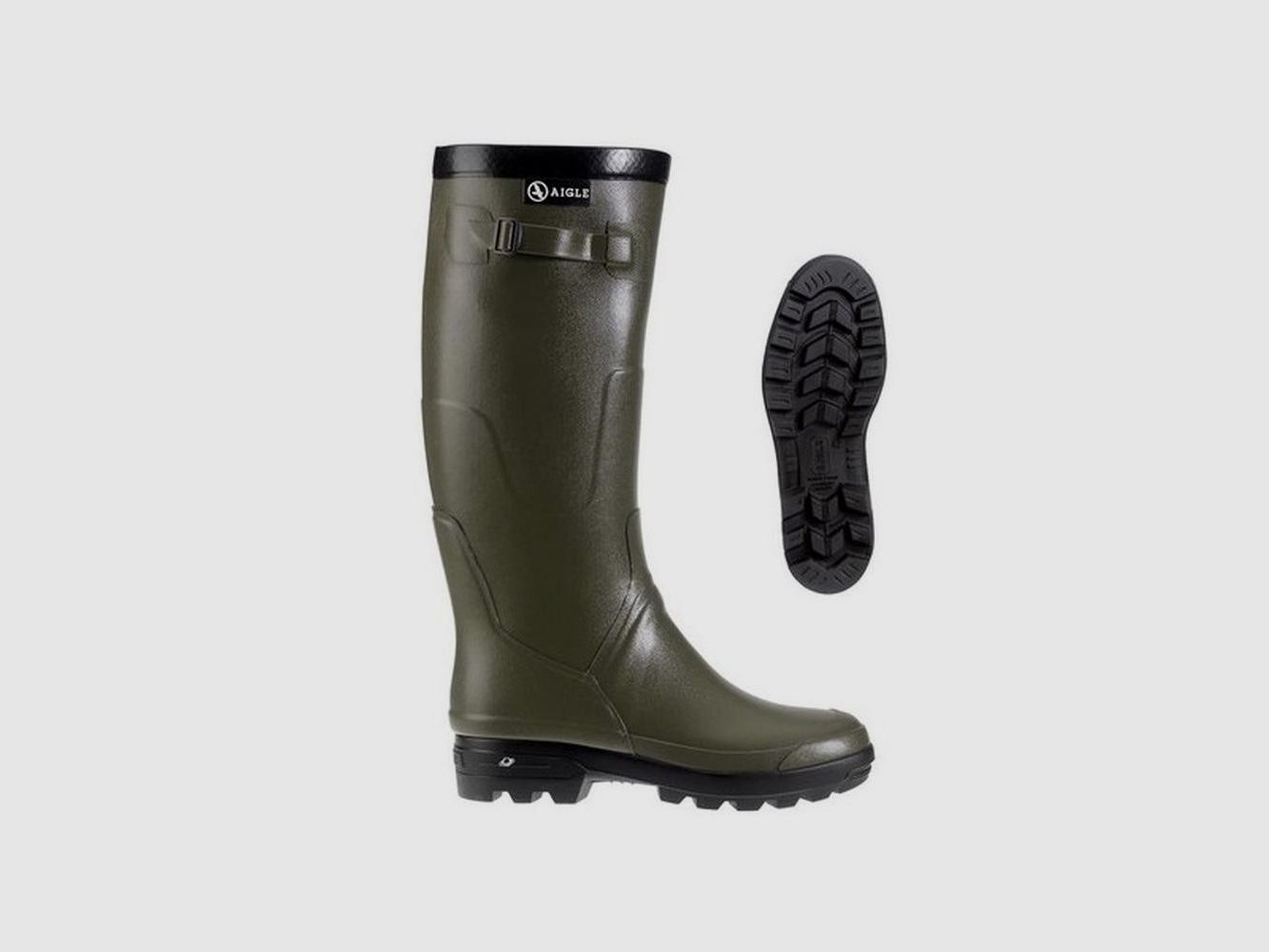 Aigle Benyl Kaki Jachtlaarzen - Kuit XL - Optimaal Comfort en Bescherming - Geschikt voor Nat Terrein, afbeelding 5 van 5