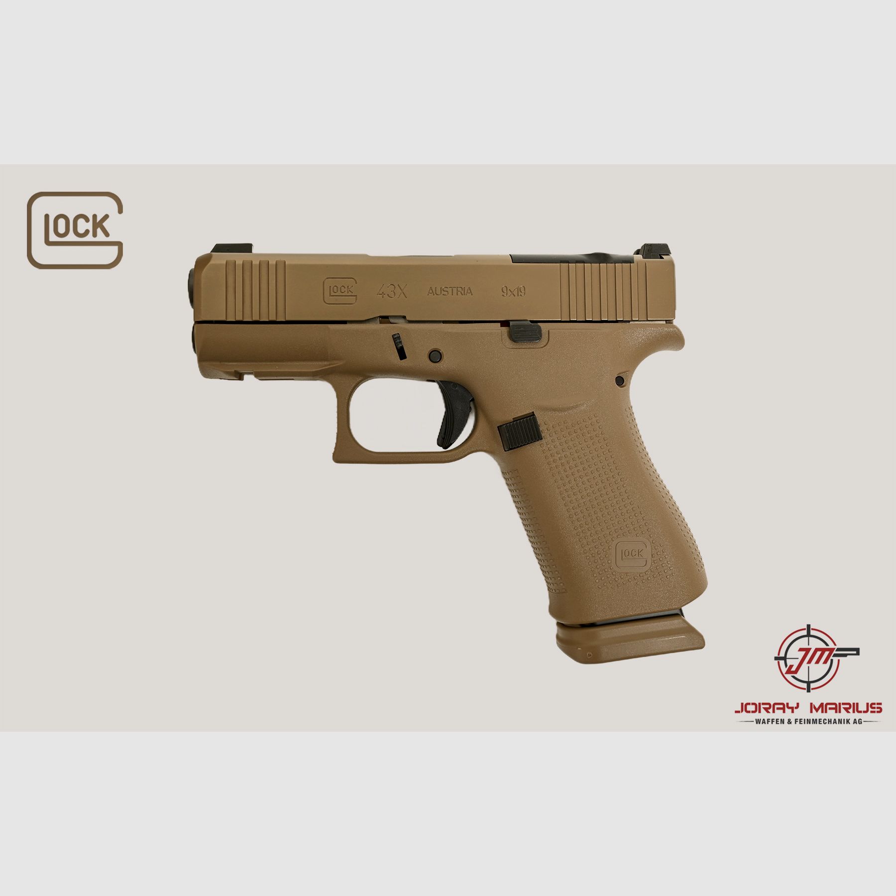 Glock 43X MOS-K 9mm Para Coyote, Bild 2 von 3