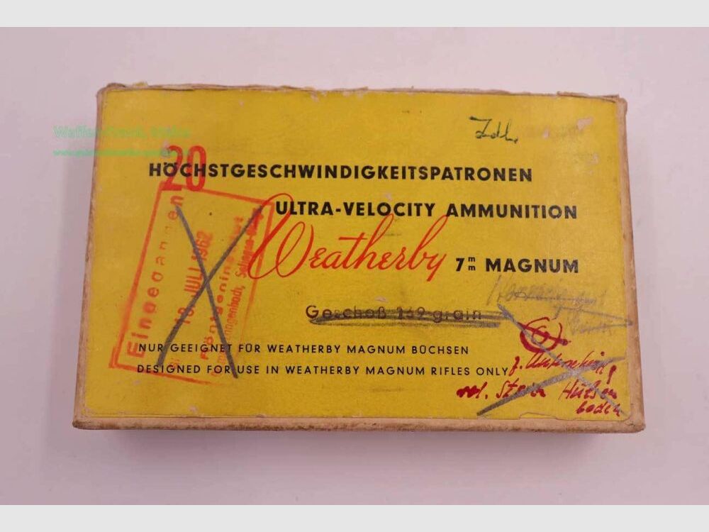 Dynamit Nobel Cartouches de Fusil 7mm Weatherby Magnum, image 1 sur 2