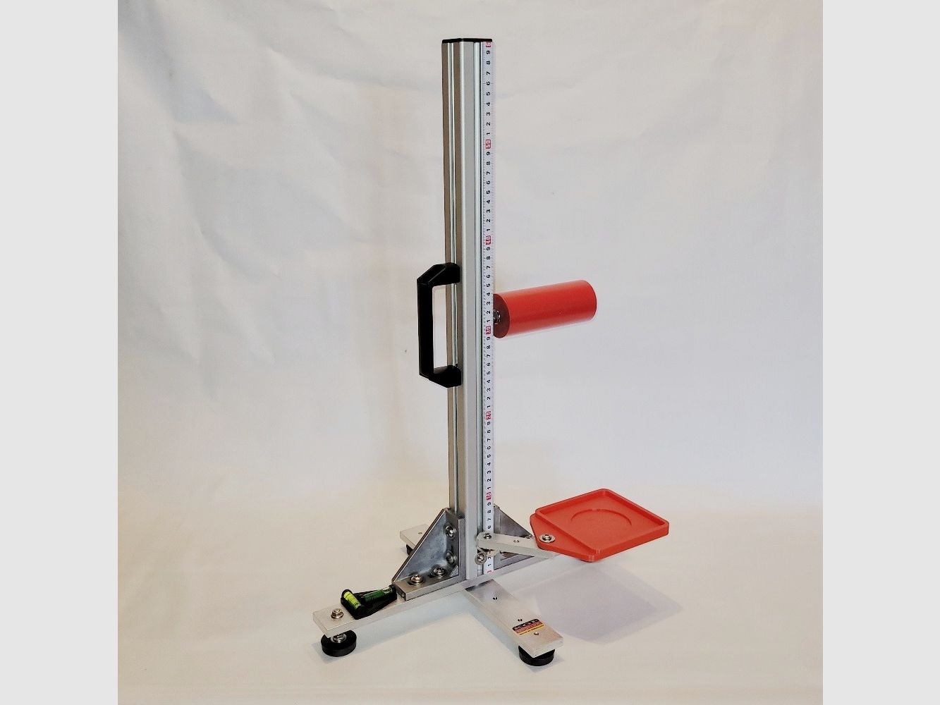 KGF Auflagestativ - Auflageständer Alu X-600-Ultimate klappbar mit Buchenholz-Auflage, Waage, Griff, Maßband + Munitionshalter