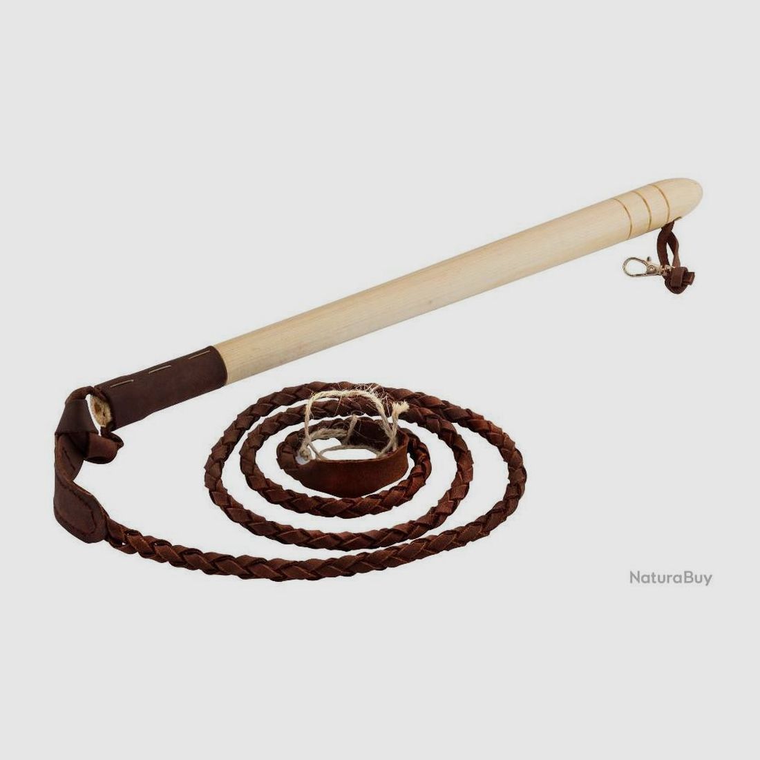 Jagdschnur Vénerie Country Sellerie - Holzgriff - Lederflotte - Robustheit und Tradition, Bild 4 von 5
