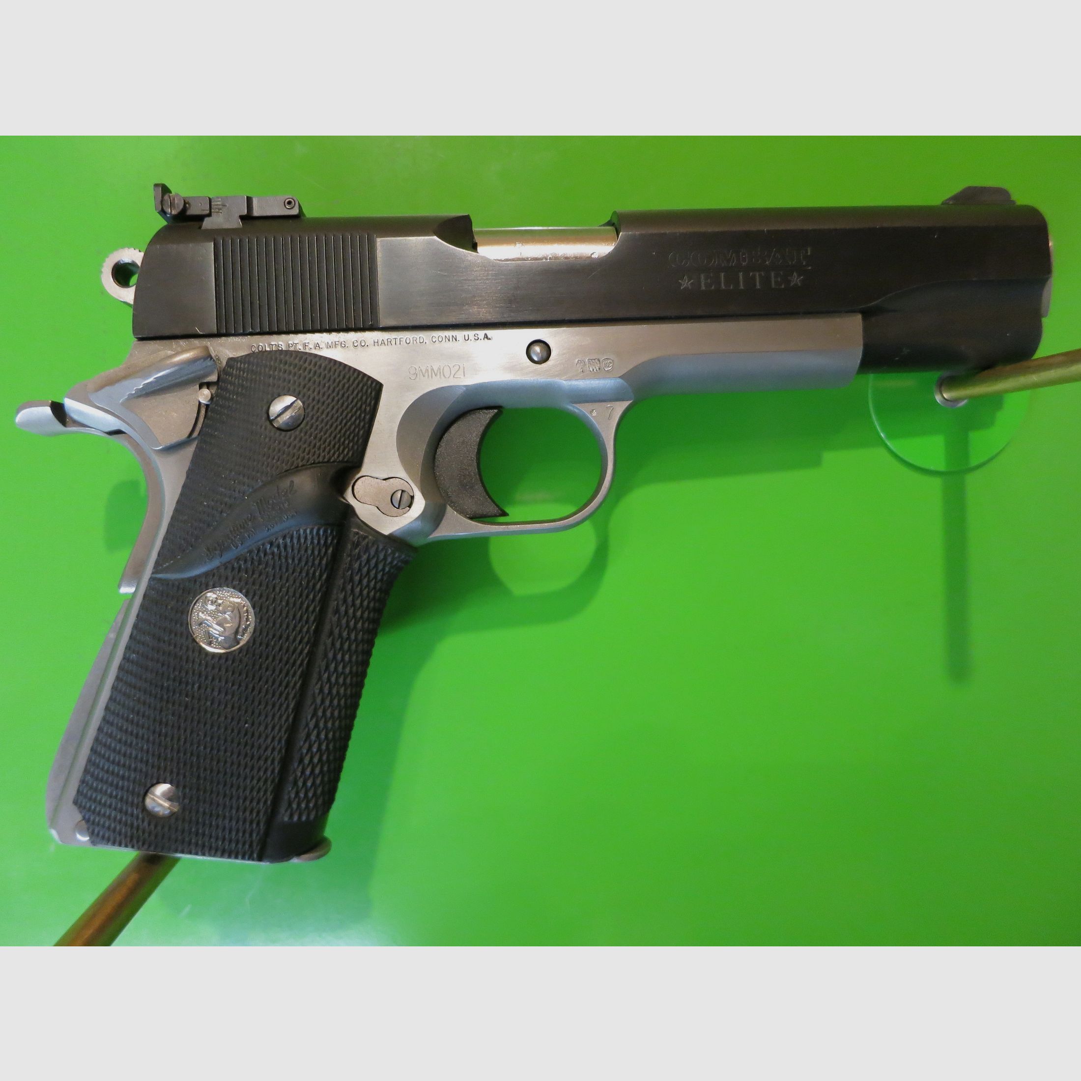 COLT 1911 Combat Elite, 5" Lauf, 9mm Luger, Duo Tone, Sammlerwaffe     #14-