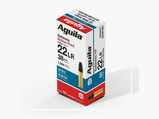 .22LR AGUILA Subsonic HP 38gr