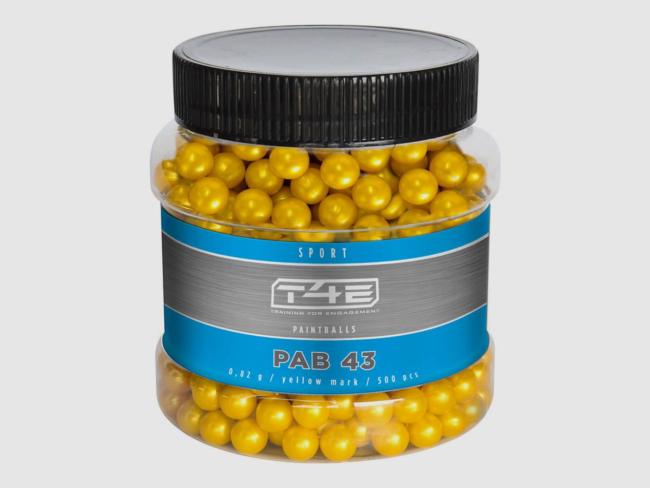 T4E Farbkugeln PAB 43 Sport Kaliber .43 - ca. 450 Stück - Gelb