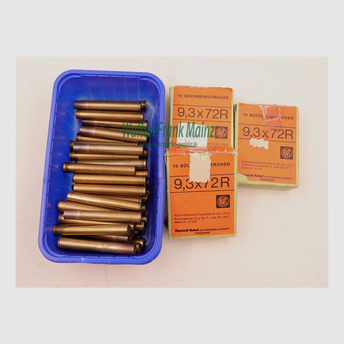 RWS (WZd.Fa.Rottweil) Hülsen 9,3x72R