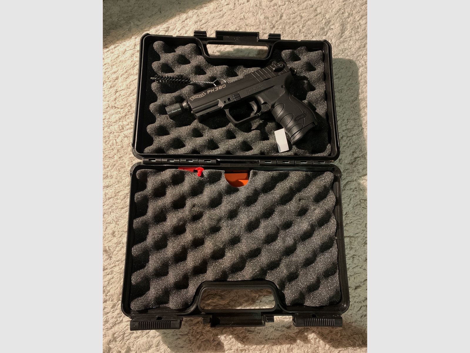 Walther PK380 pistola de fogueo 9 mm PAK – usado – maletín + 78 disparos de munición