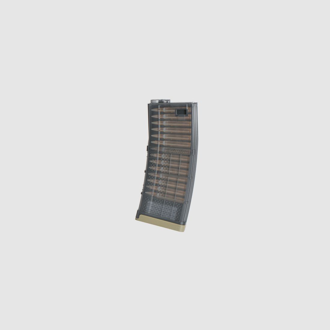 190rds Lancer L5 AWM '5.56' Magazin für M4/AR15, TAN