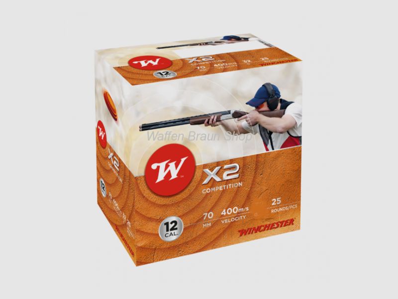 Winchester X2, 12-70, 12mm, 24g, P9, 2,00mm, 25 Stück