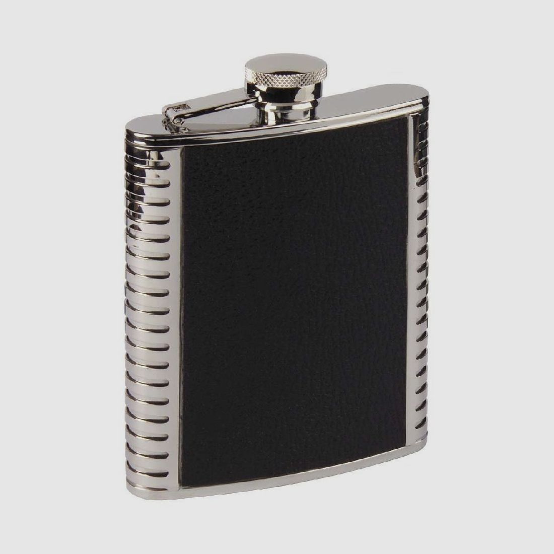 Flachmann Leder/Edelst. 170ccm