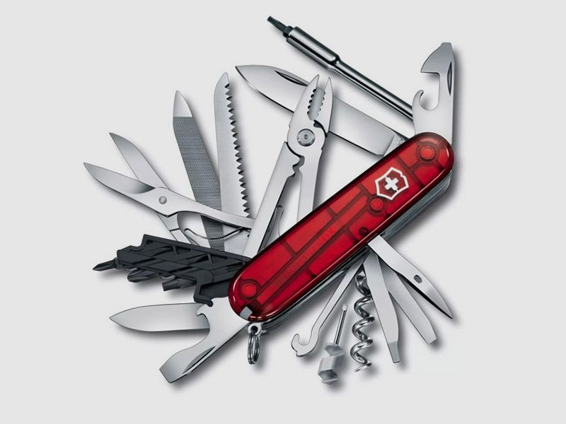 Multitools Victorinox Schweizer Taschemesser Cyber Tool L LĂ¤nge 9,1 cm rot 39 Funktionen (P18)