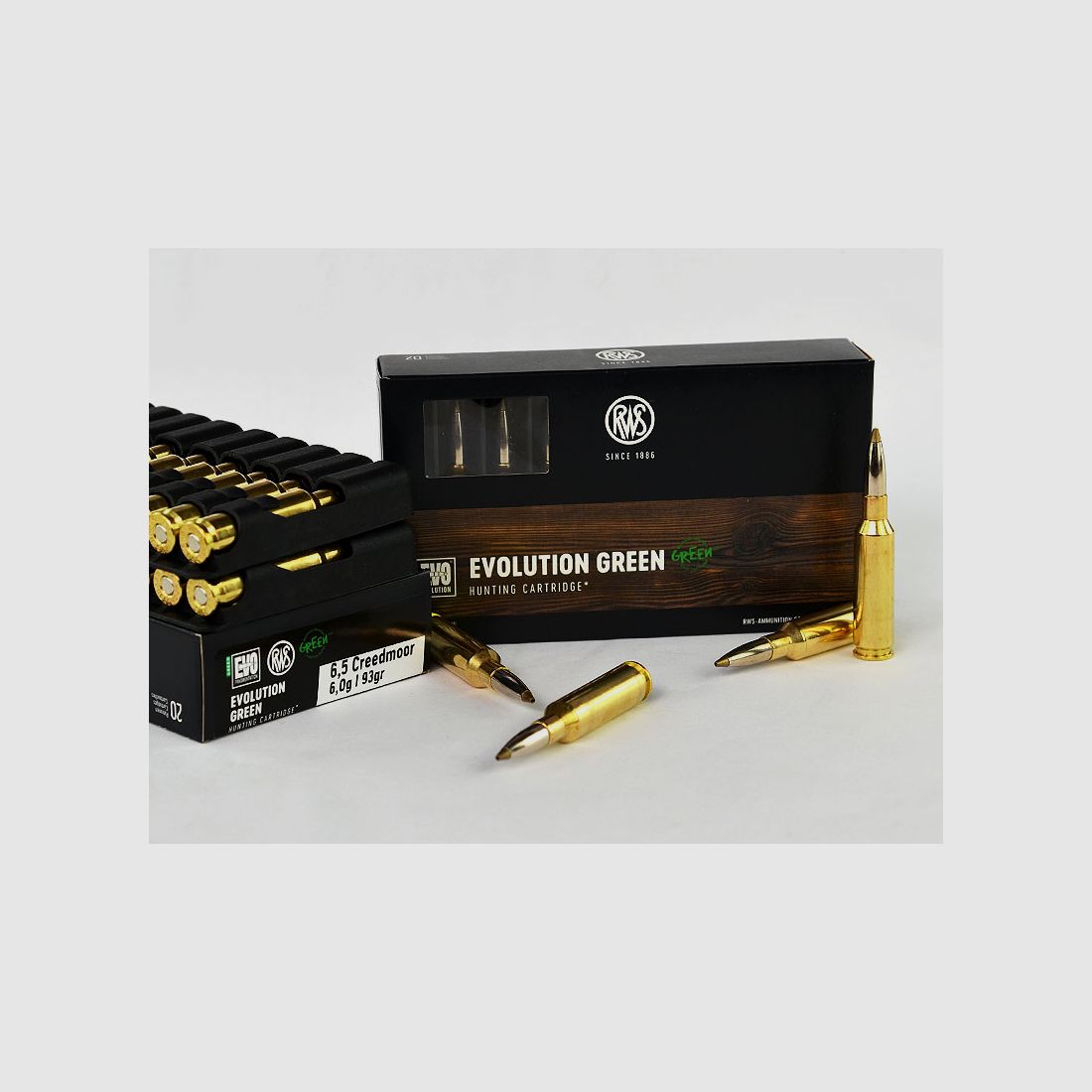 RWS 6,5 Creedmoor, EVO GREEN 93 grs 1 Packung (20 Schuss á 4,39 €*)
