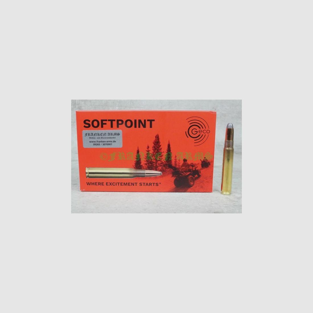 Geco Softpoint 9.3x62 255gr. 16.5g 20 stuks