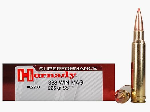 Hornady Superformance .338 Win. Mag. 225GR SST 20 cartridges