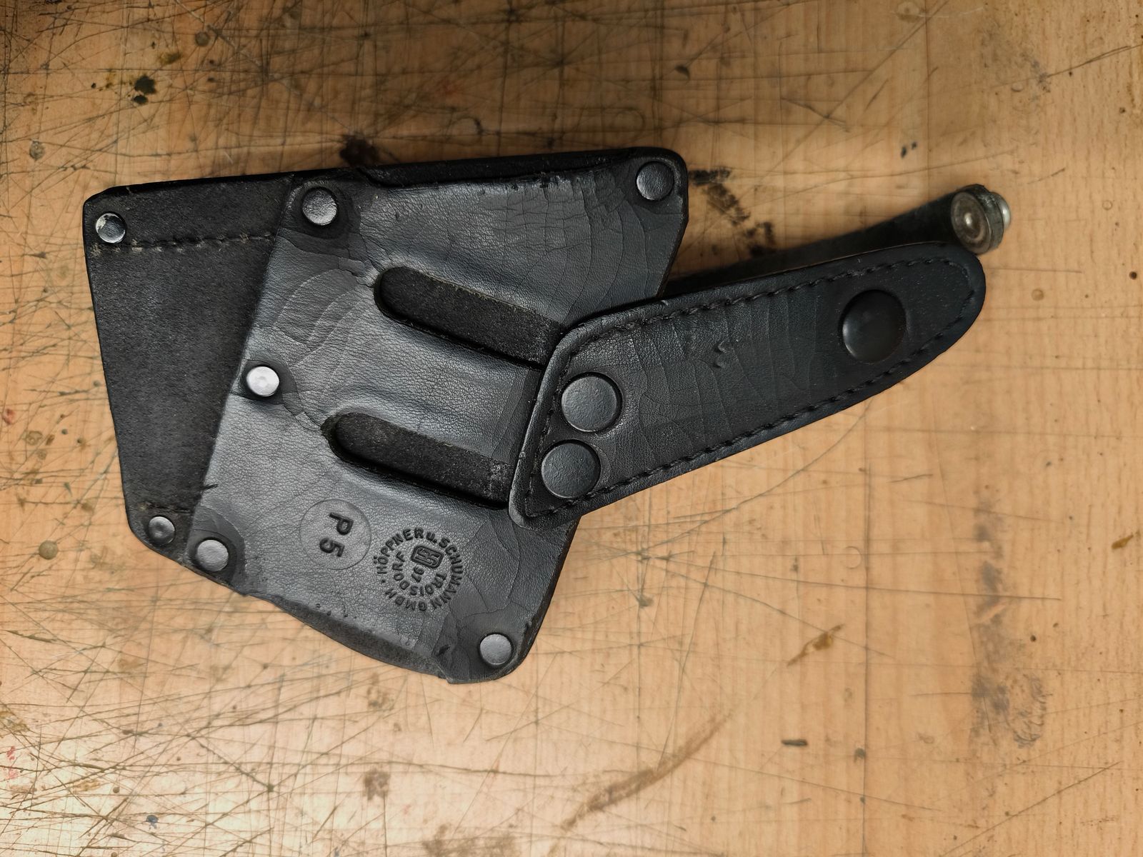 Pistolenholster zwart voor riem