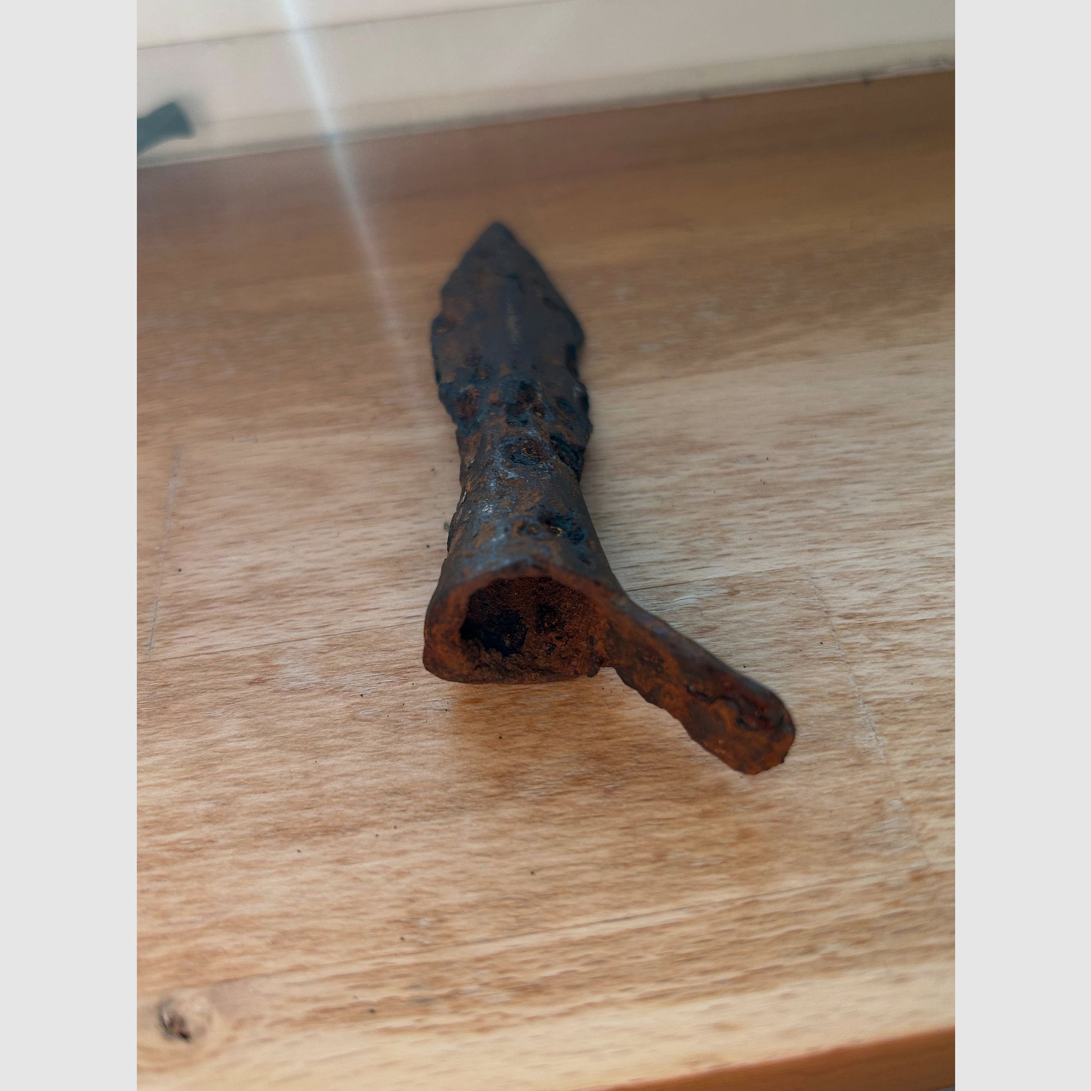 Old drinking fork – traditional hunting tool – from household liquidation