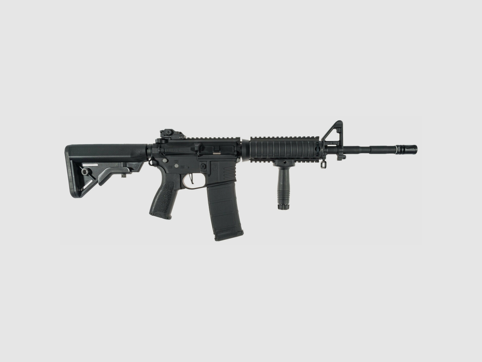 AR15 RIS ALPHA Vollmetall ETU - NC! - Serie Delta Armory Schwarz S-AEG Airsoft Gewehr Frei ab 18 Jahren