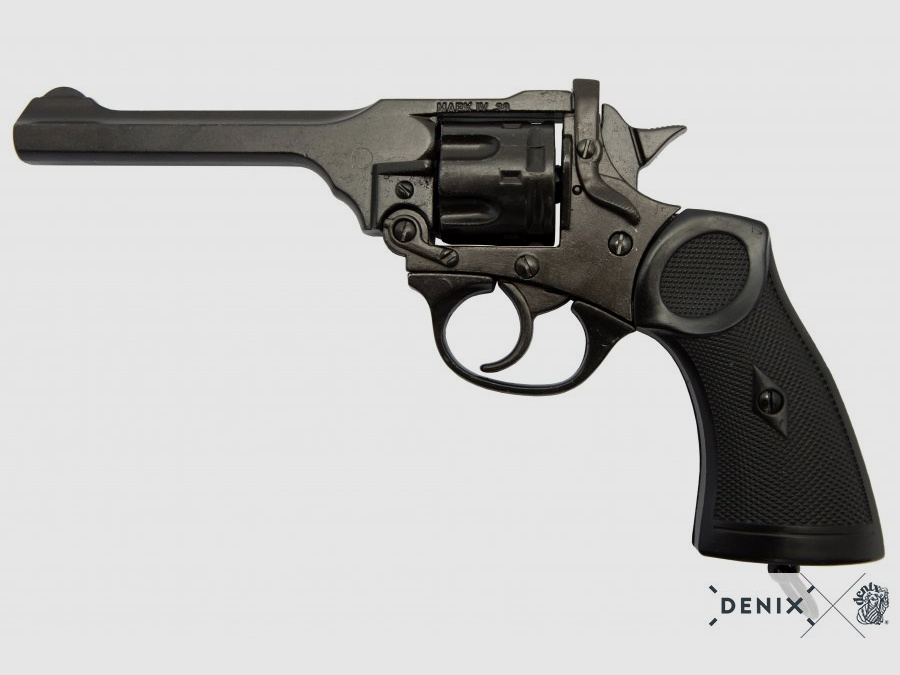 Webley MK 4 Revolver schwarz, die Waffe des Abenteurers Jones | 88619