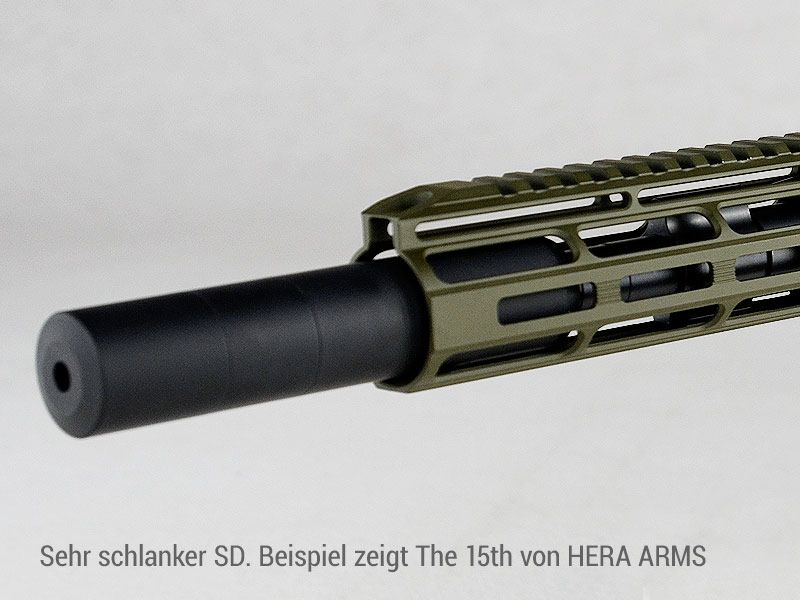 A-TEC AR30-4 Schalldämpfer für Kaliber .223 REM, Gewinde: 1/2"-28 UNEF