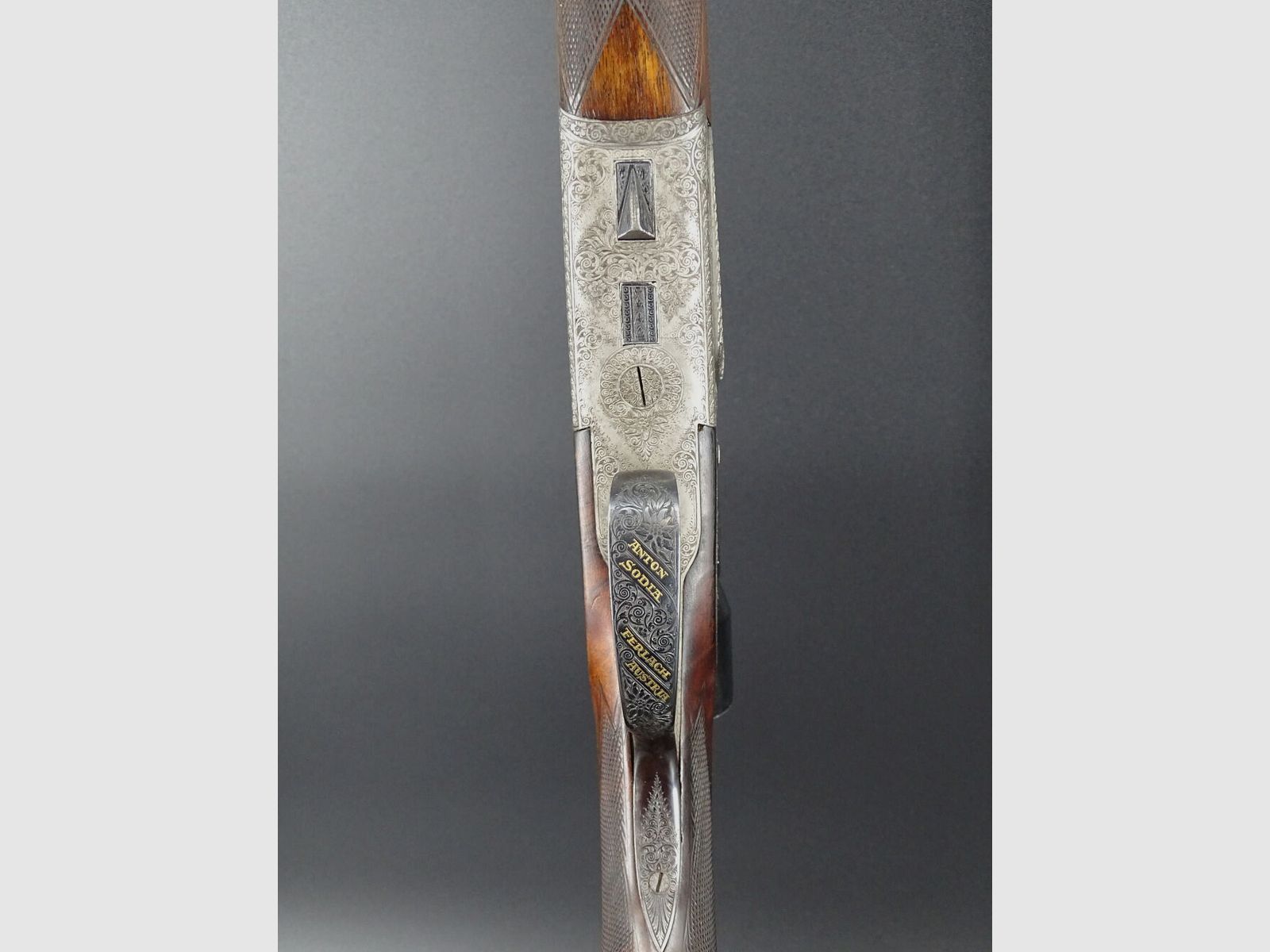 Bockbüchsflinte + WL # 33 Franz Sodia incisione piastre laterali anno 1945 liquidazione collezione