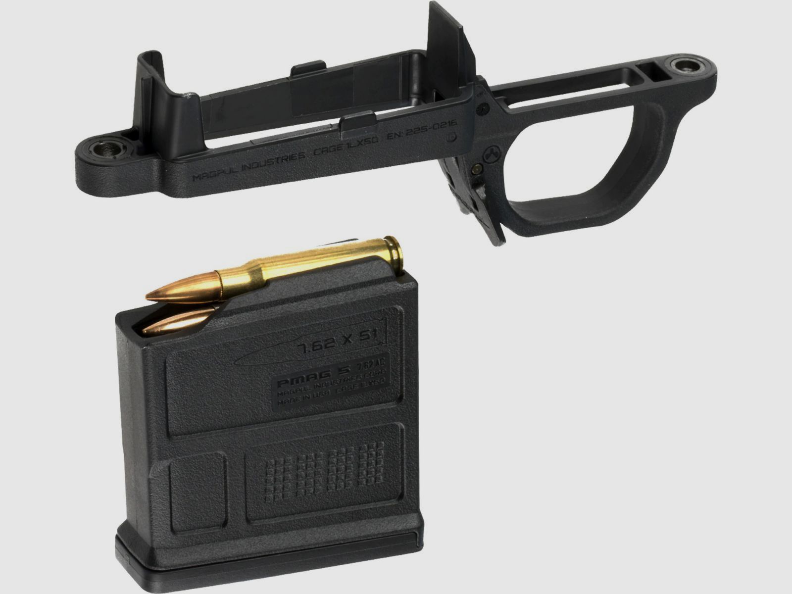 Magpul Bolt Action Magazine Well / Magazine Housing for Hunter 700 Stock 5 Rounds MAG Black S/A 7.62x51 / .308 Win.