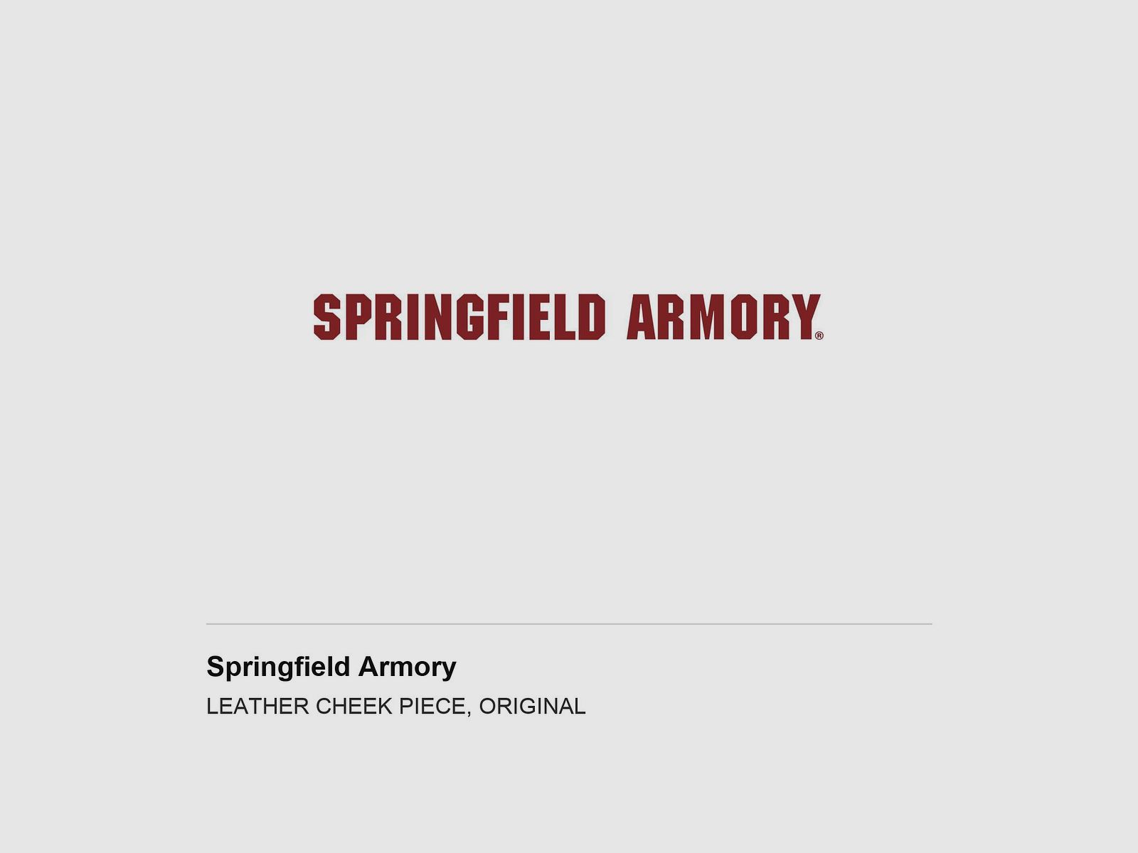Springfield Armory LEATHER CHEEK PIECE, ORIGINAL