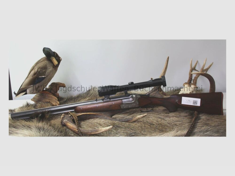 Merkel bolt-action rifle Q1 with Zeiss Diatal 7x65R; 12/70