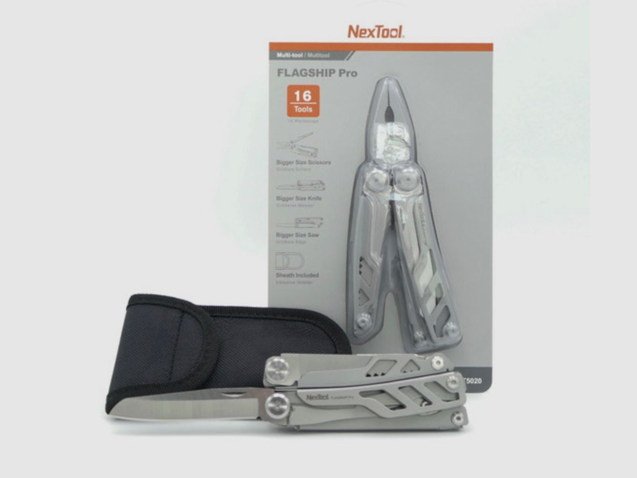 Nextool KT5020 Multi-Tool Flagship 2019 DE Version Multifunktionswerkzeug Multitool silber