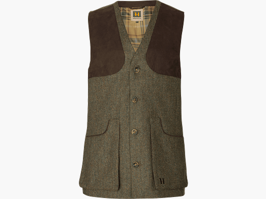 Härkila Kenmore Shooting Vest Men Forest green/Herringbone 58