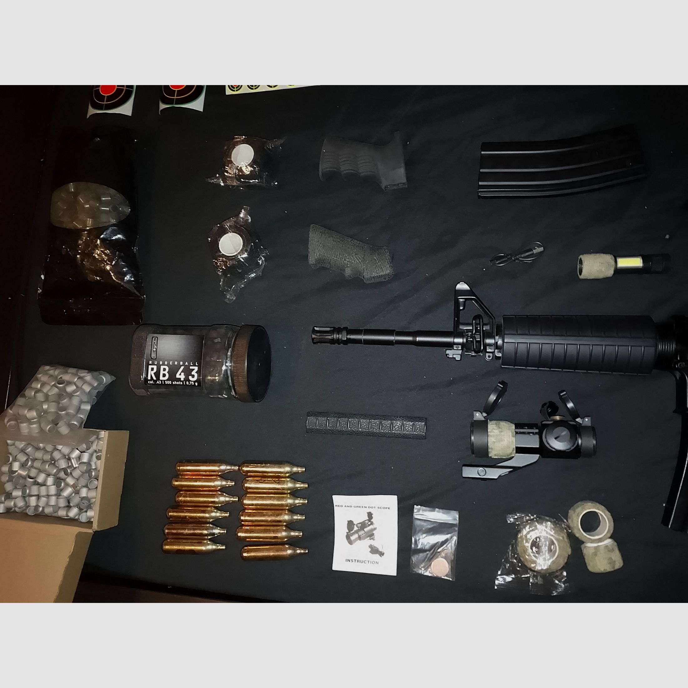 Aus Sammlung 2x .43 RAM Makierer Sturmgewehr 1R Gewehr Umarex CO2 Druckluft Set Tausch inzahlungsnahme PCP Luftgewehr Pressluft 