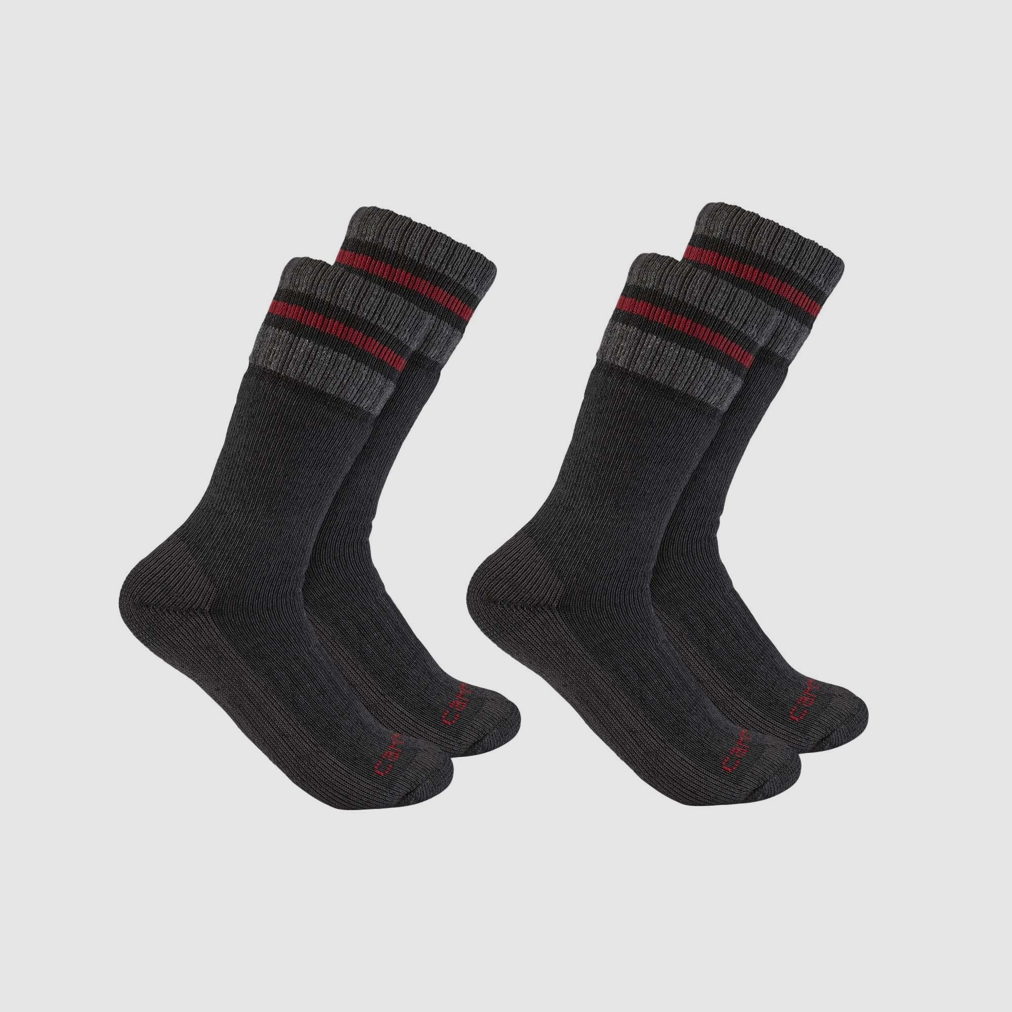 Calcetines de trabajo Carhartt 2-Pack Hombres Negro XL