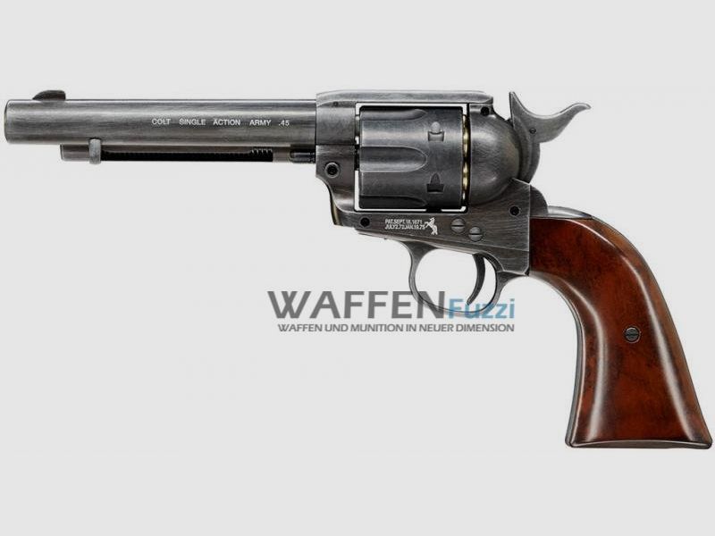 Colt Single Action Army SAA CO2 Revolver Antique Finish Caliber 4.5 mm Diabolo
