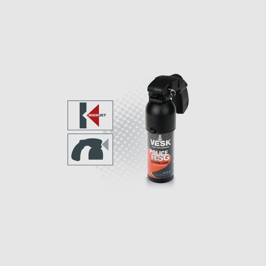 Pfefferspray VESK RSG Police 400 ml Breitstrahl, Bild 1 von 2