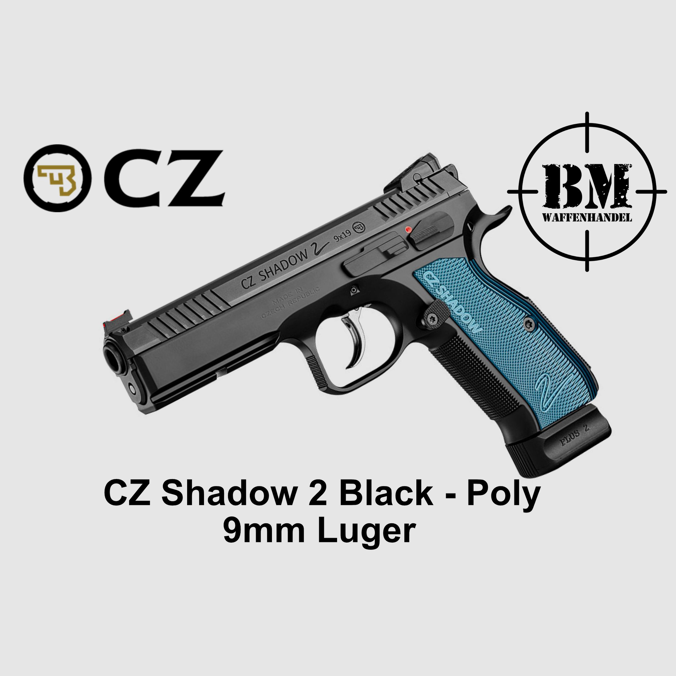 CZ 75 Shadow 2 Pistole Black - Poly 9mm Luger