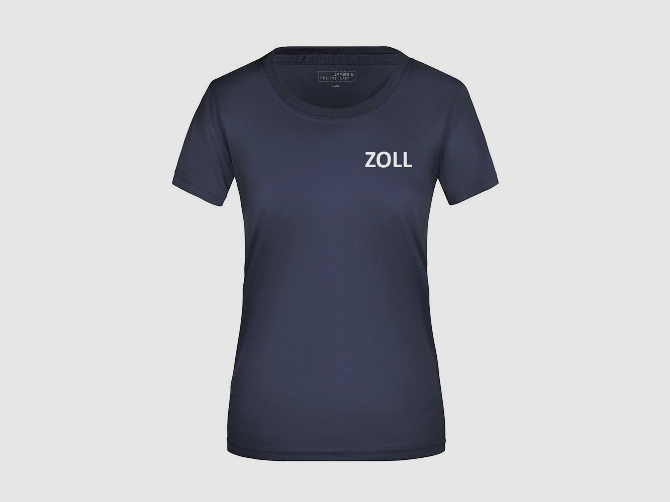 OBRAMO Damen Funktionsshirt ZOLL mit Rückendruck S