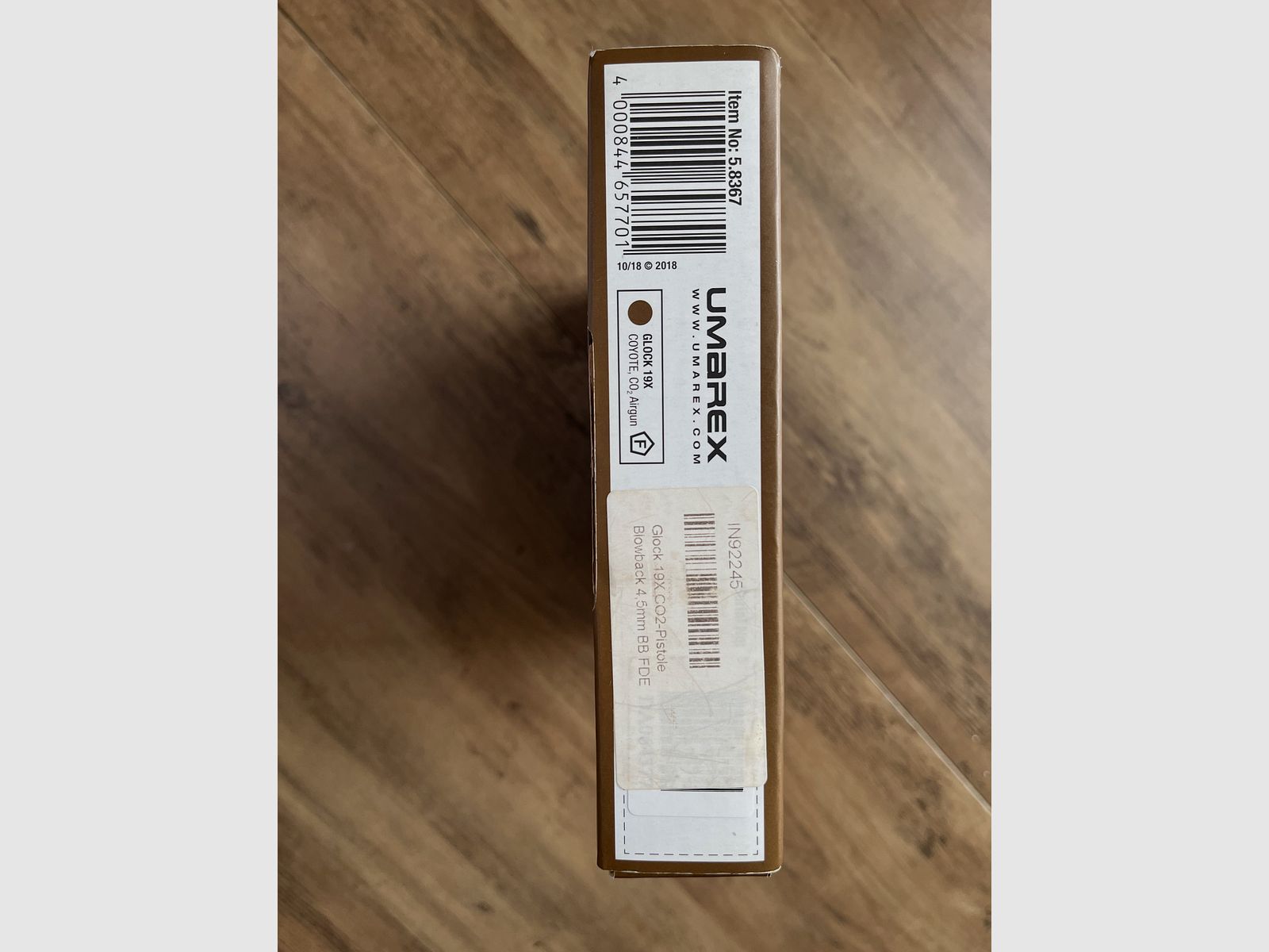 Glock 19X CO2 luchtpistool kal. 4,5mm BB blowback coyote tan